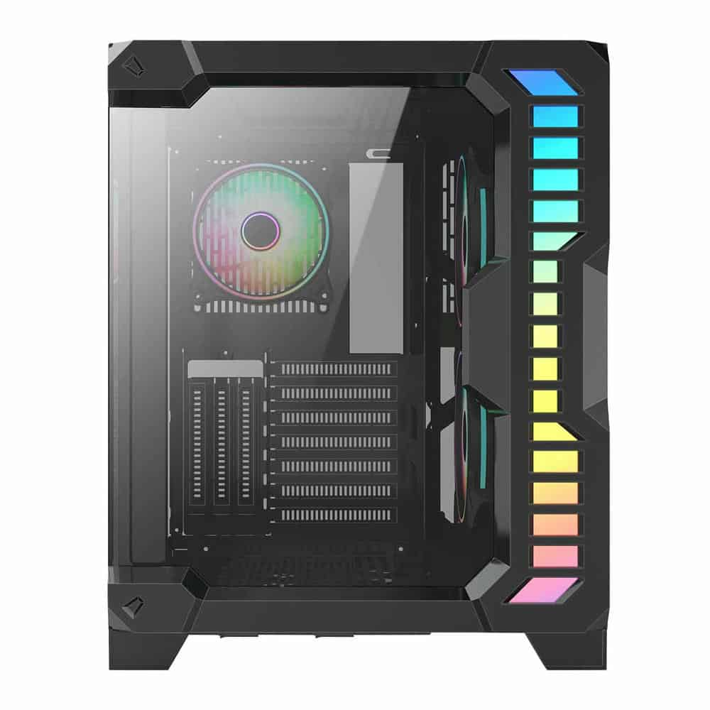 (image for) CiT Pro Android X Black Windowed Gaming Cube Case